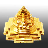 Meru Shree yantra / Shri Yantra Brass Vastu Home Pooja Meditation Size 3 Inch